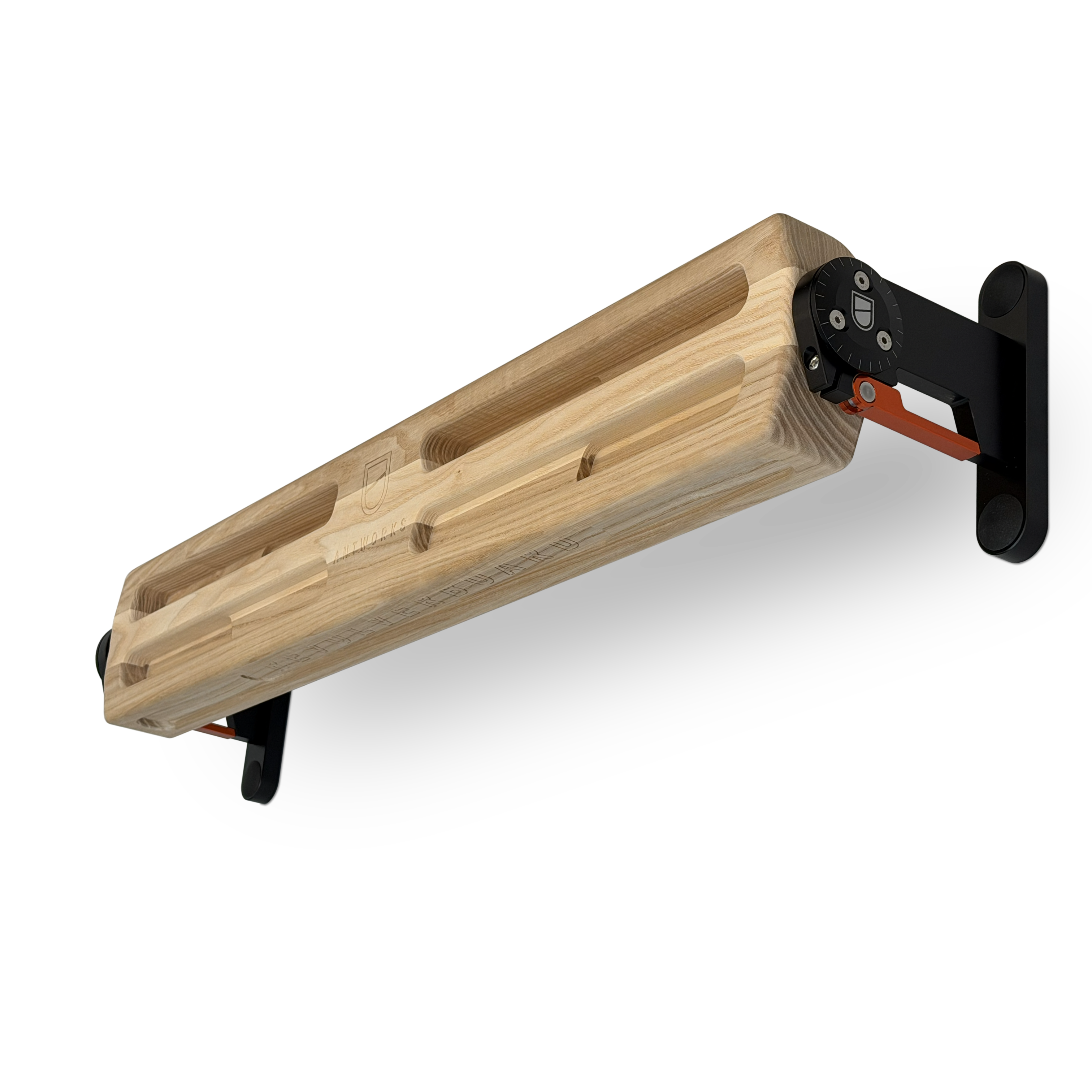 Revolverboard - drehbares Hangboard aus Eschenholz