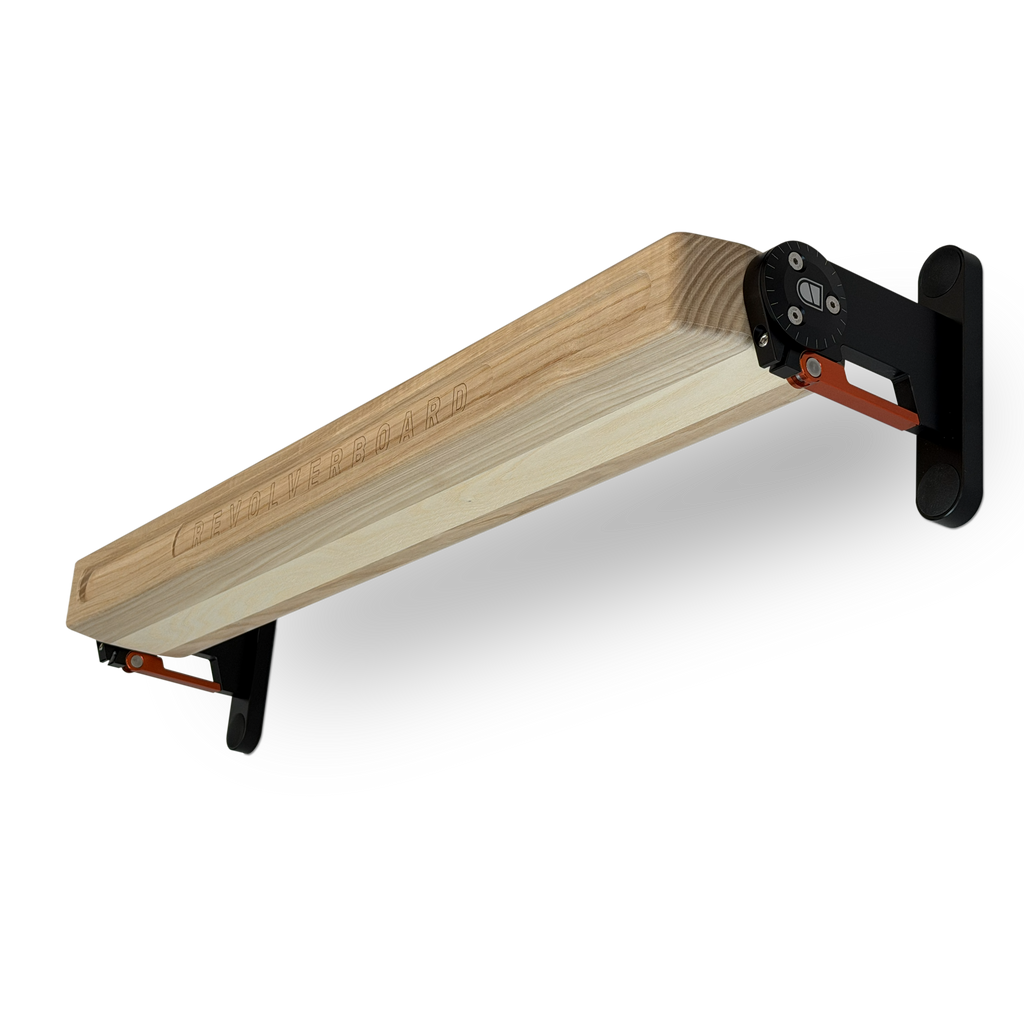 Revolverboard - drehbares Hangboard aus Eschenholz