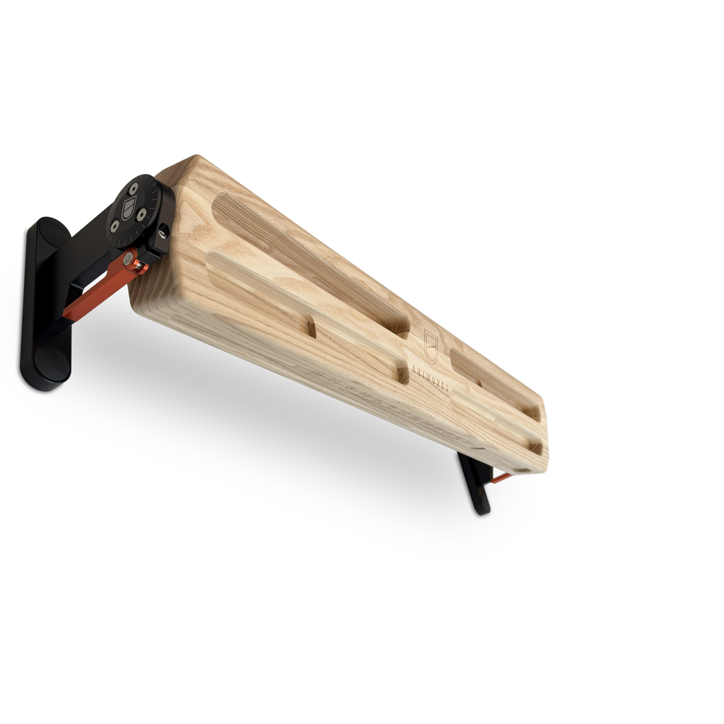 Revolverboard - drehbares Hangboard aus Eschenholz