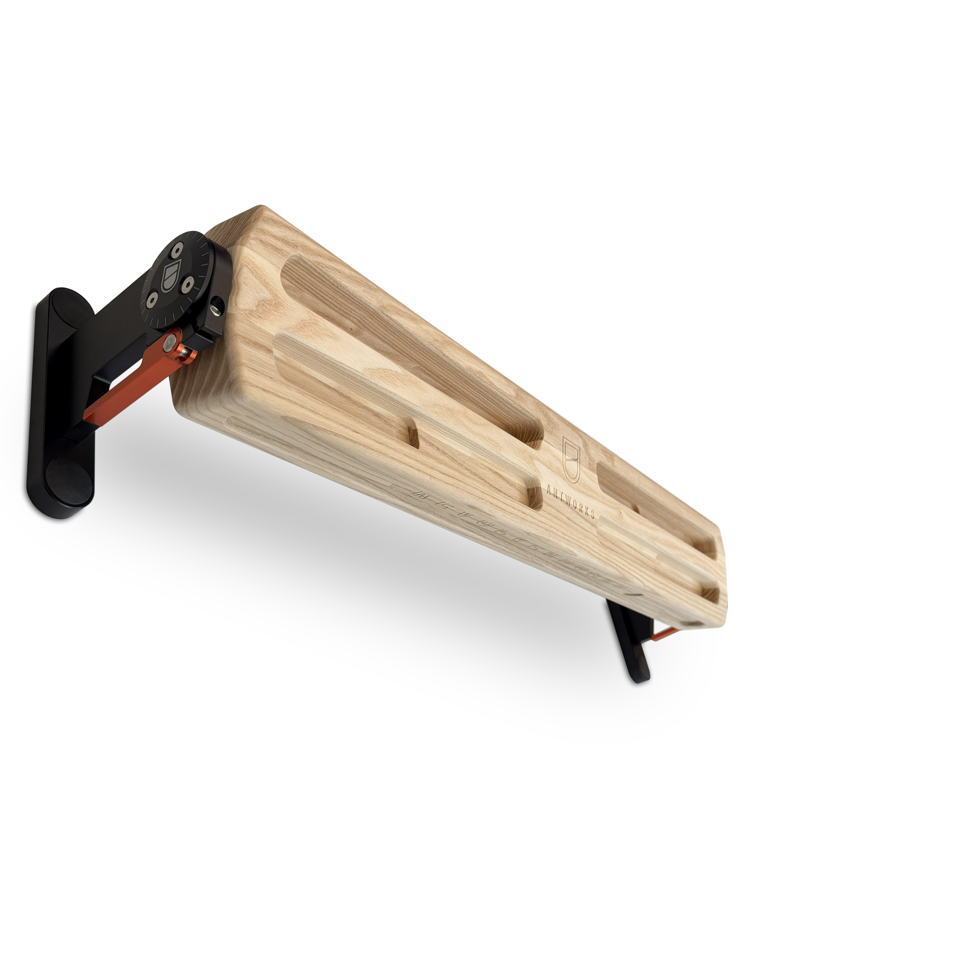 Revolverboard - drehbares Hangboard aus Eschenholz